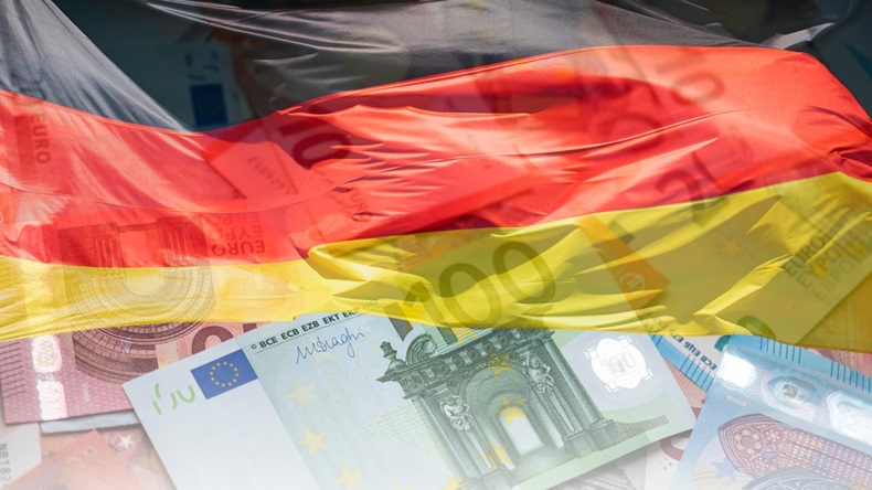 Germany Flag Euros Money