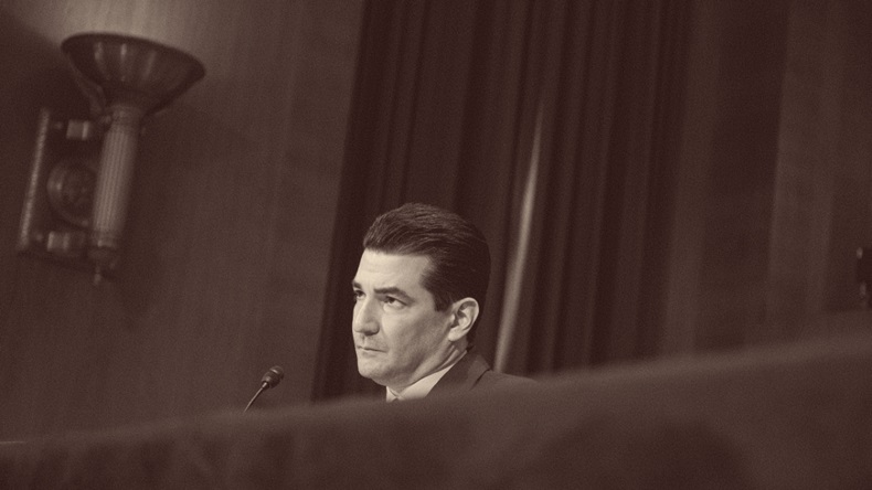 FDA Commissioner-designate Scott Gottlieb testifies during a Senate Health, Education, Labor and Pensions Committee hearing on April 5, 2017 at on Capitol Hill in Washington, D.C. (Photo by Zach Gibson/Getty Images)