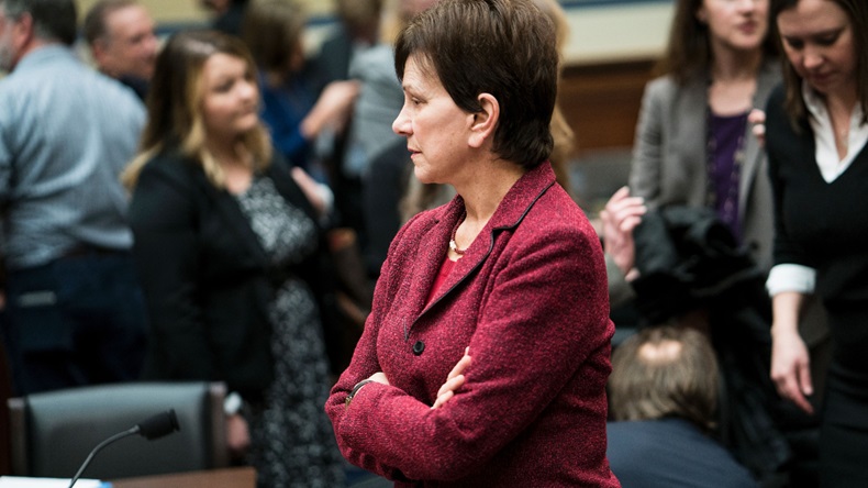 Janet Woodcock, director of the FDA Center for Drug Evaluation and Research, waits for a hearing of the House Oversight and Government Reform Committee on Capitol Hill February 4, 2016 in Washington, DC. Martin Shkreli, the controversial former pharmaceuticals boss and hedge fund manager indicted on securities fraud charges, has been subpoenaed to appear at a hearing of a House of Representatives committee on oversight and government reform looking at the prescription drug market. / AFP / Brendan Smialowski (Photo credit should read BRENDAN SMIALOWSKI/AFP via Getty Images)