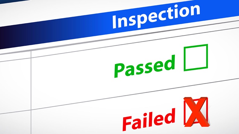 inspection results pass fail