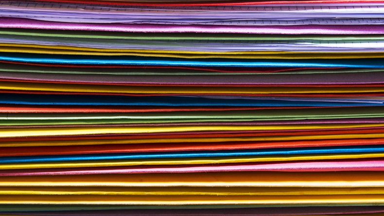 Colorful office folders 