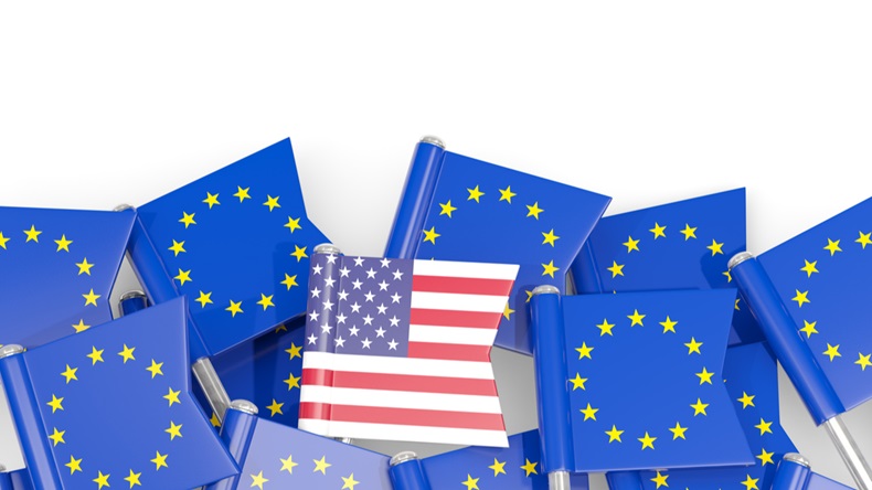 US & EU flags