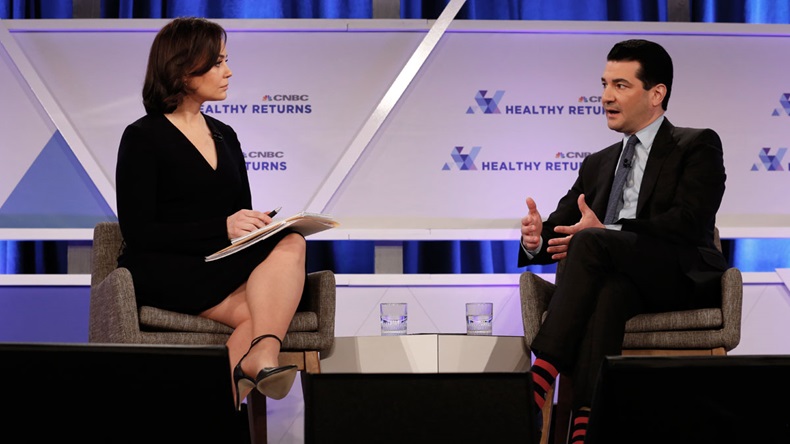 CNBC’s Meg Tirrell interviews Scott Gottlieb, M.D., Commissioner of Food and Drugs, U.S. FDA, at CNBC’s Healthy Returns conference March 28th in NYC (
