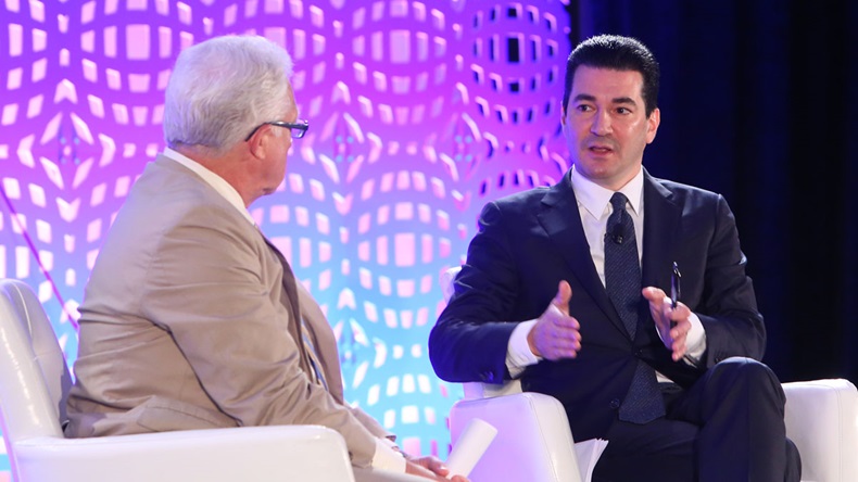 FDA Commissioner Scott Gottlieb and BIO President and CEO James Greenwood at BIO Annual Meeting