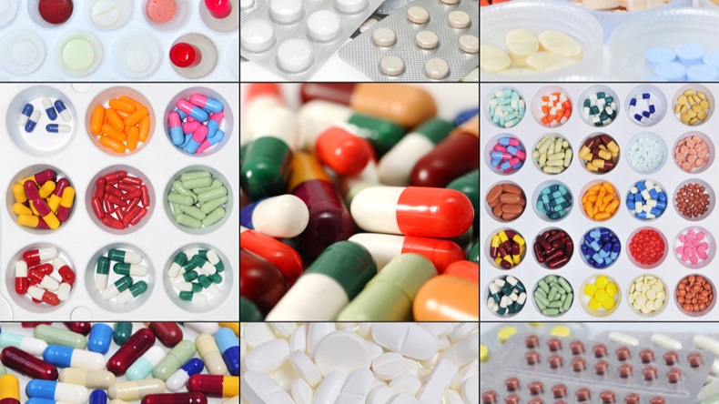 Collage assortment of pills, capsules and tablets - Image 