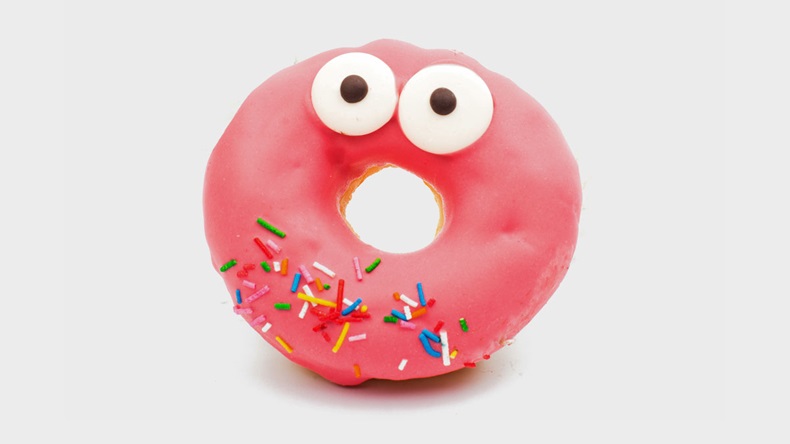 creative donuts on a white background - Image 