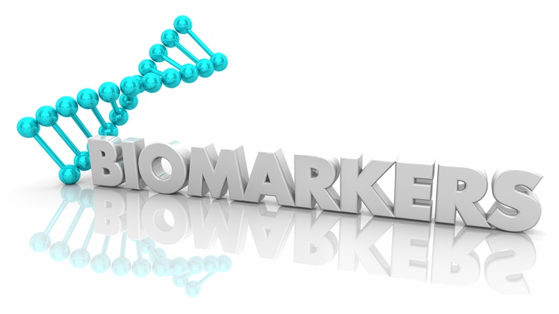 Biomarkers DNA Biology Evidence Word 3d Render Illustration - Illustration 