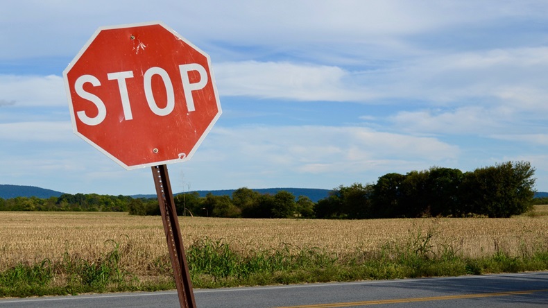 Stop Sign, landscape