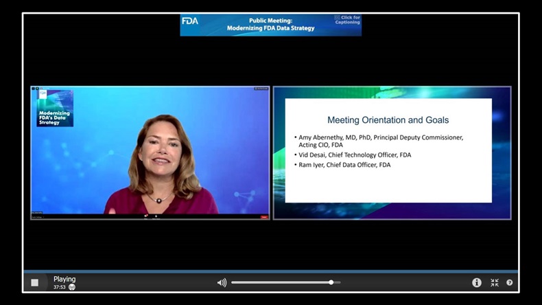 Public Meeting: Modernizing FDA Data Strategy virtual meeting