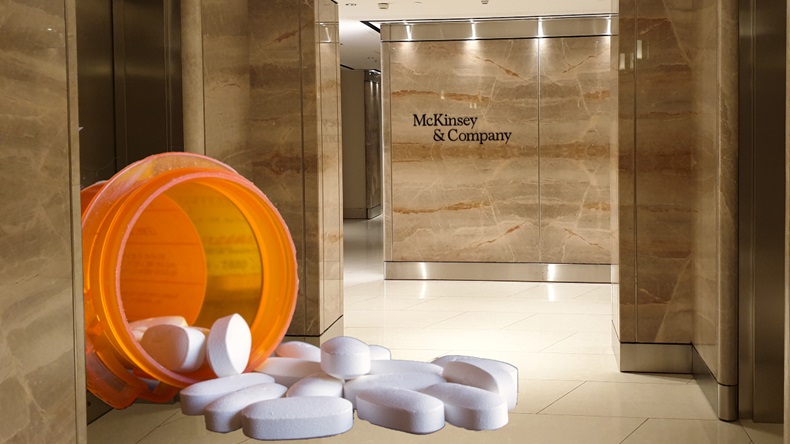 McKinsey's opioid mess (photo illustration/shutterstock)