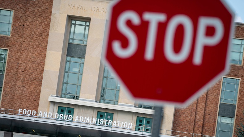 FDA stop sign.  Sarah Silbiger/Getty Images