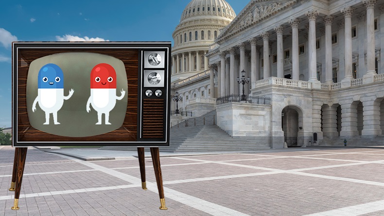 congress and DTC. photo illustration/Shutterstock, Alamy images