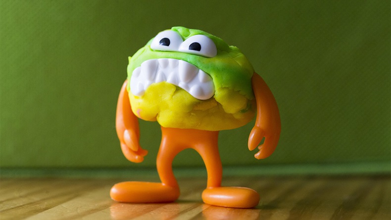 Modeling clay monster (Alamy)