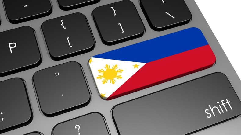 Philippines keyboard image with hi-res rendered artwork that could be used for any graphic design.
