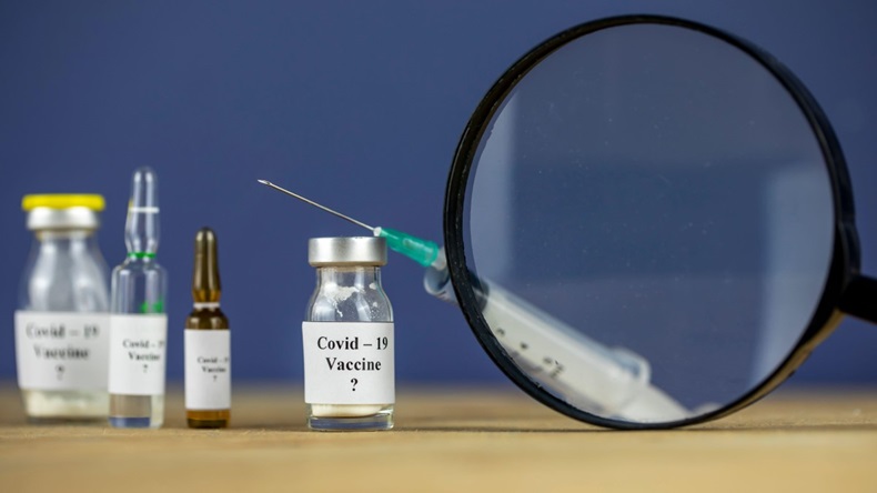 Vaccine under a magnifying glass