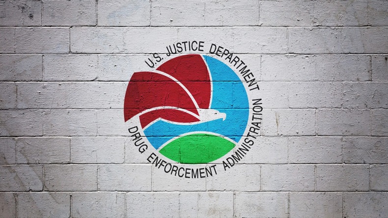 DEA logo on wall 