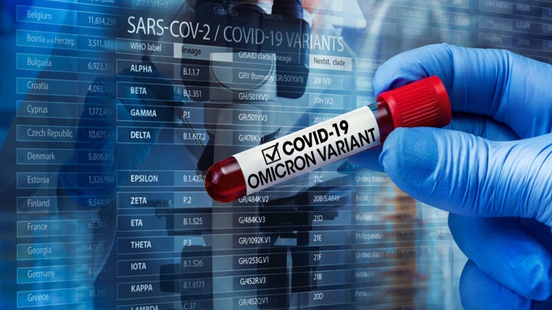 Researcher with blood sample of New Variant of the Covid-19 Omicron 