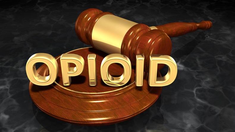 Opioid Law Concept 3D Illustration